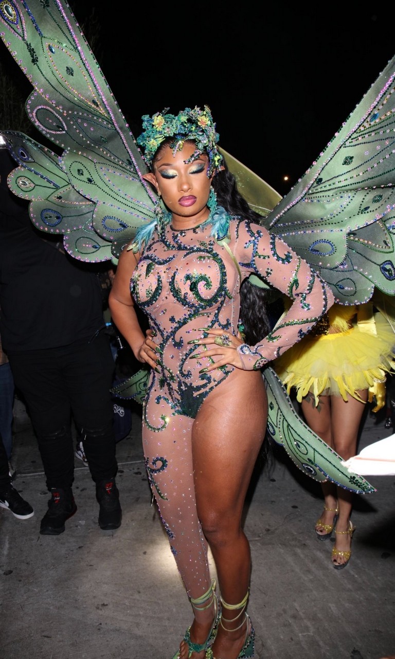 Megan Thee Stallion Arrives Her Halloween Party West Hollywood