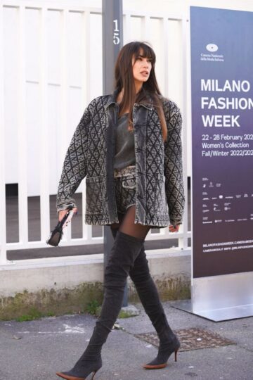 Melissa Satta Diesel Fashion Show Milan