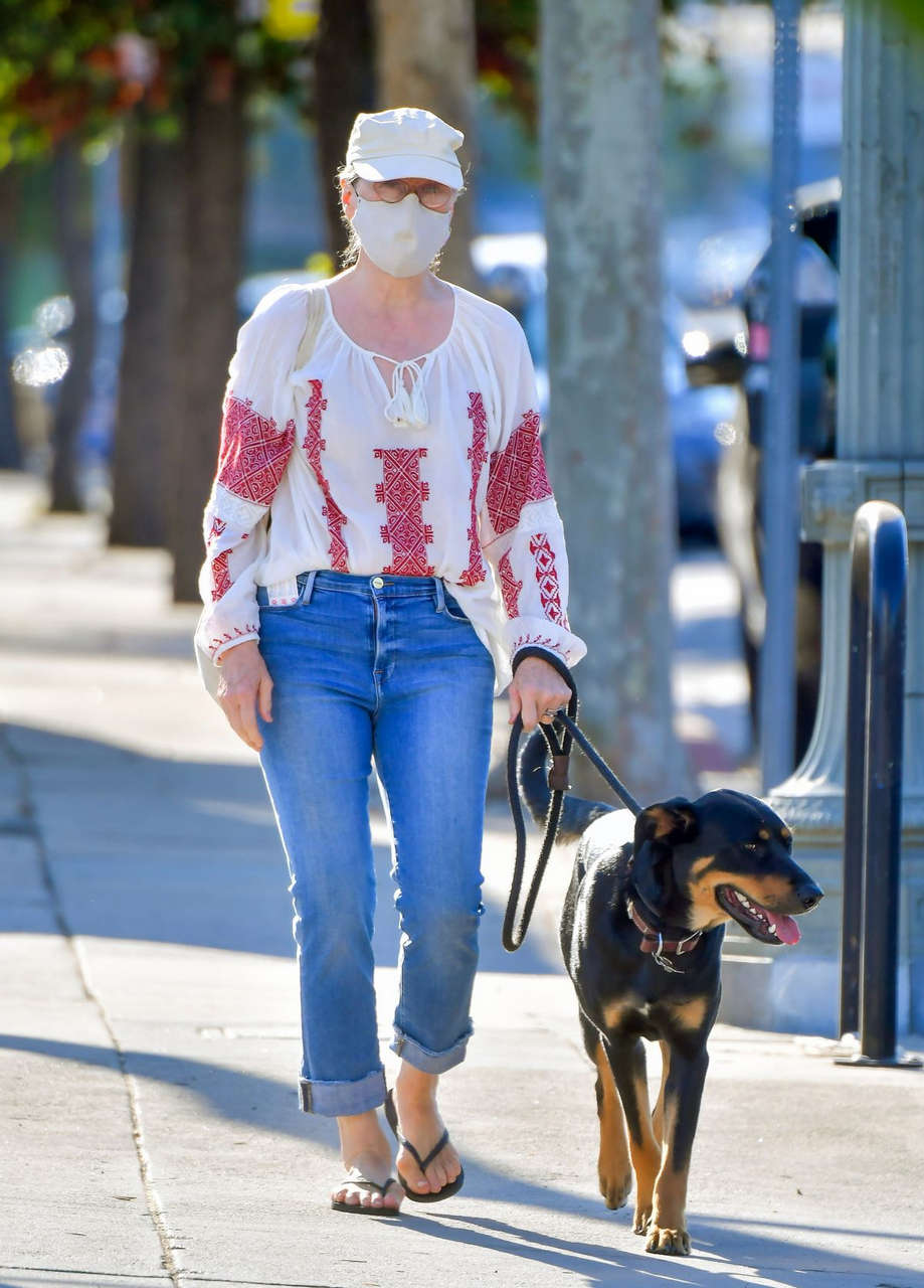 Meryl Streep Out With Her Dog Santa Monica