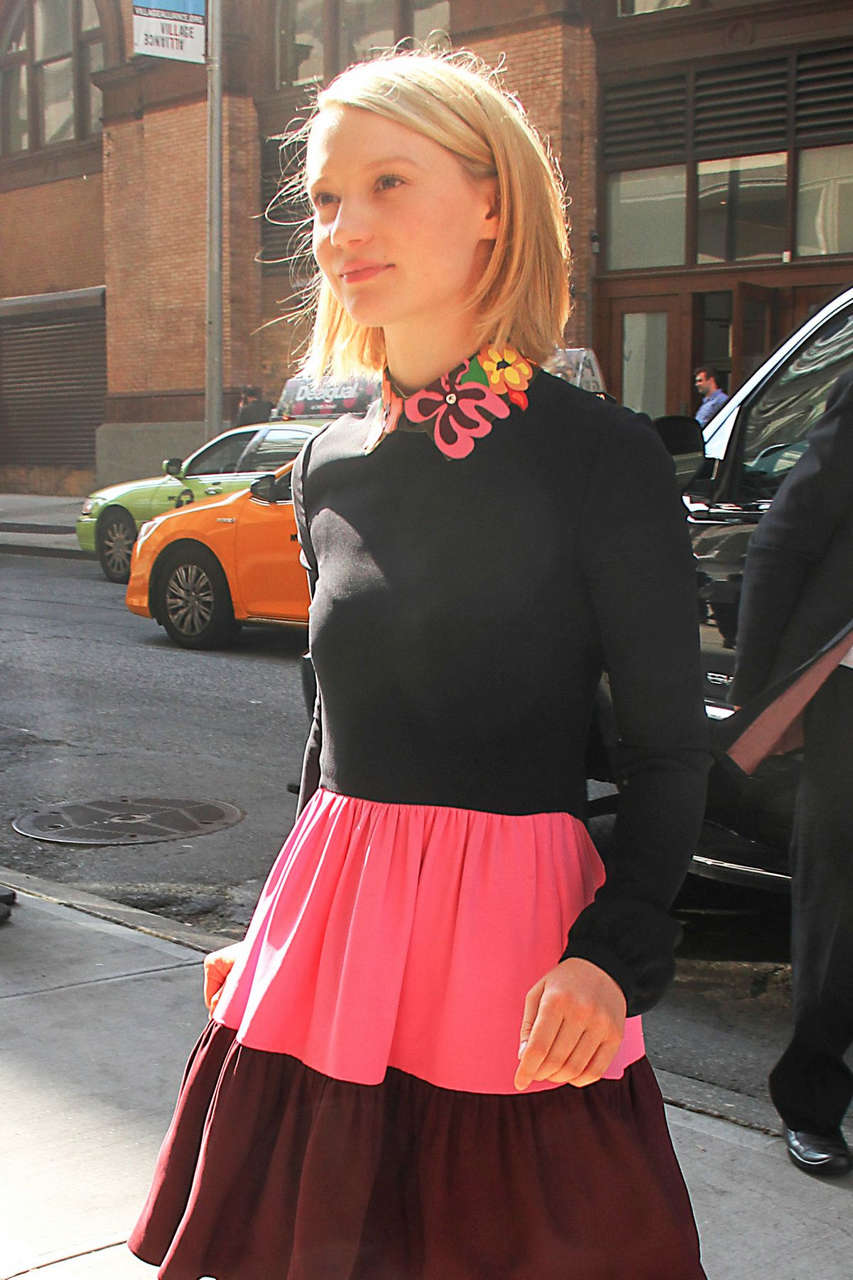 Mia Wasikowska Out About New York