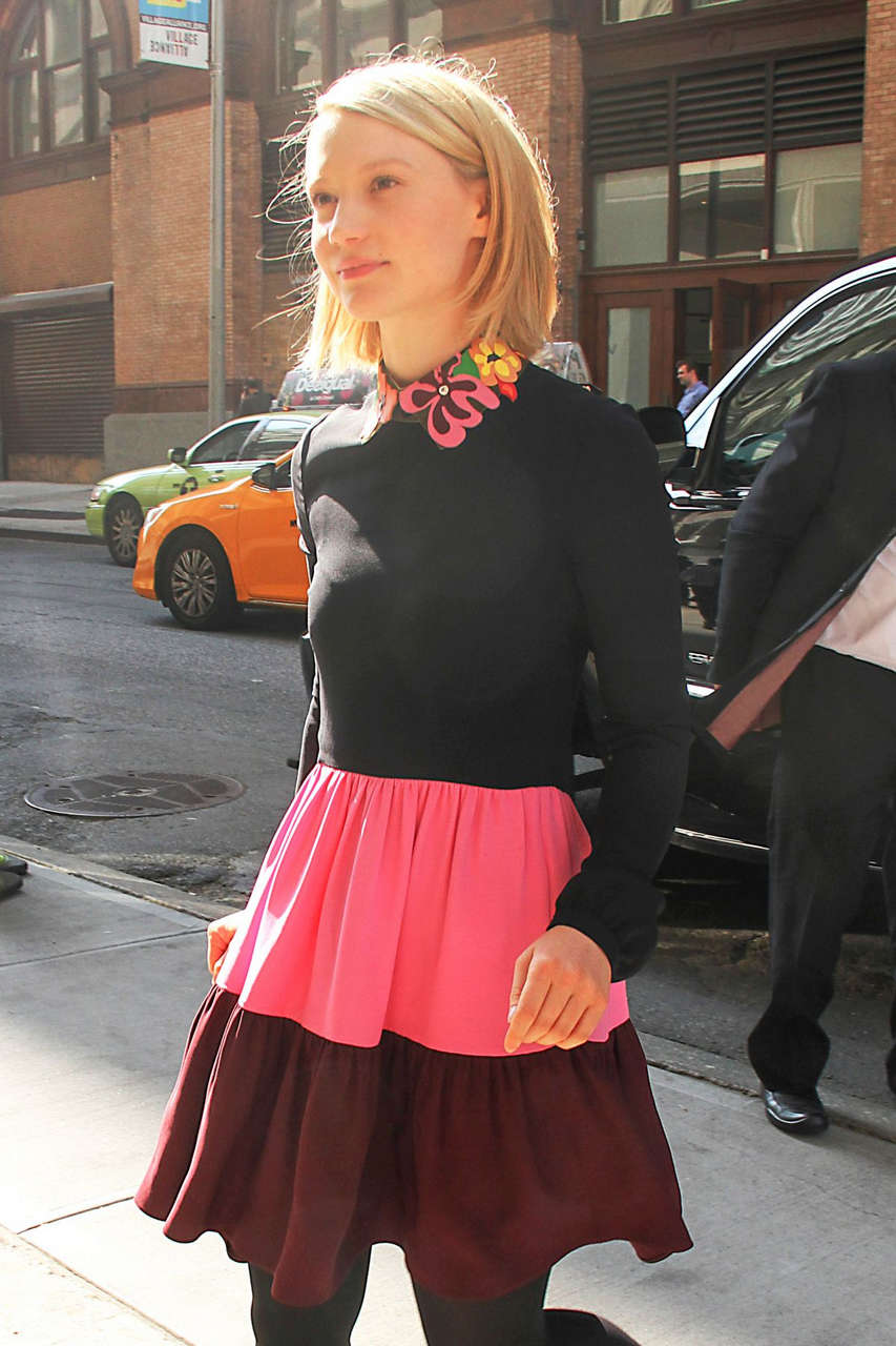 Mia Wasikowska Out About New York