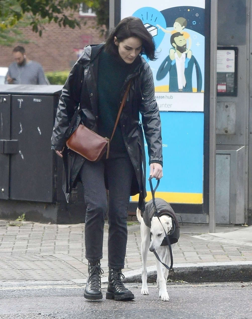 Michelle Dockery Out With Her Dog London