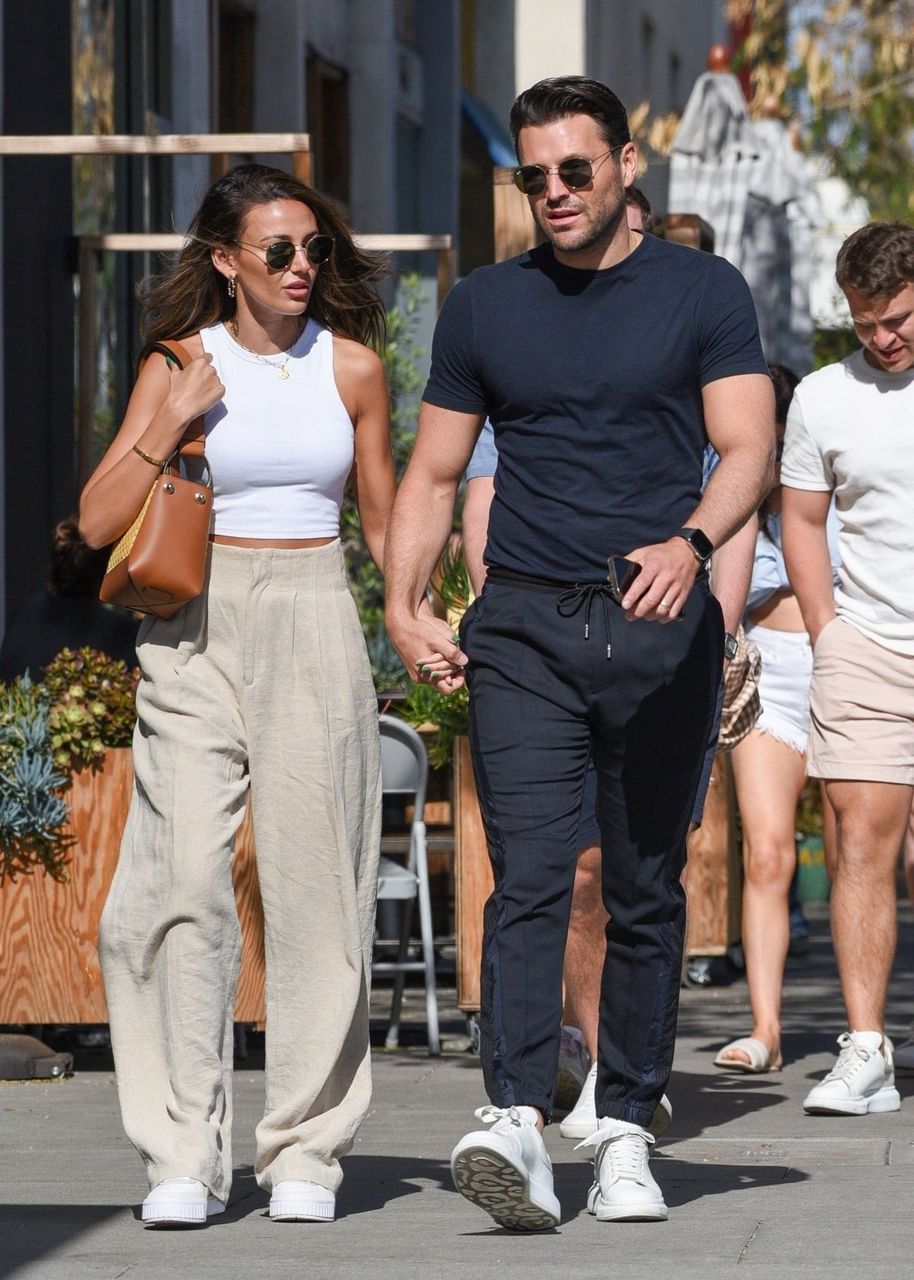 Michelle Keegan Leaves Il Pastaio Beverly Hills
