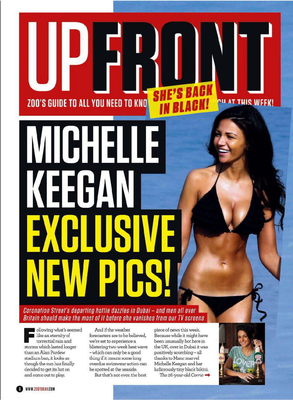 Michelle Keegan Zoo Magazine 27th March 2014 Issue