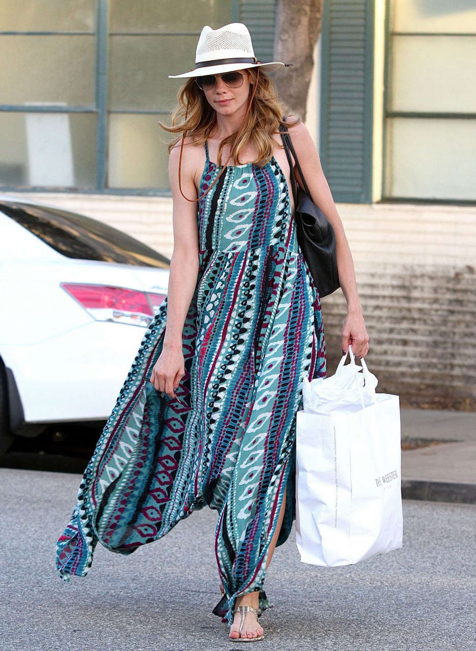 Michelle Monaghan Out About Beverly Hills