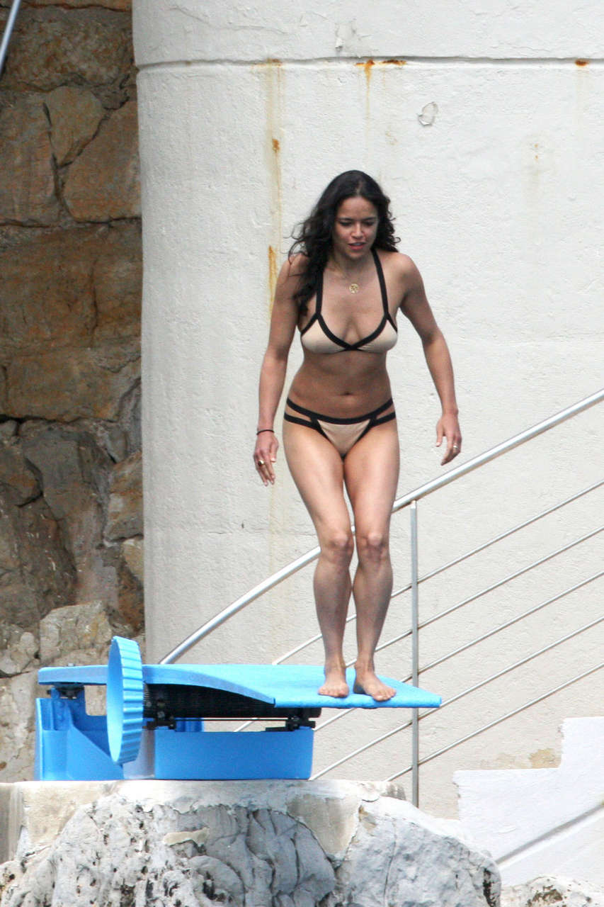 Michelle Rodrigues Bikini Candids Cannes