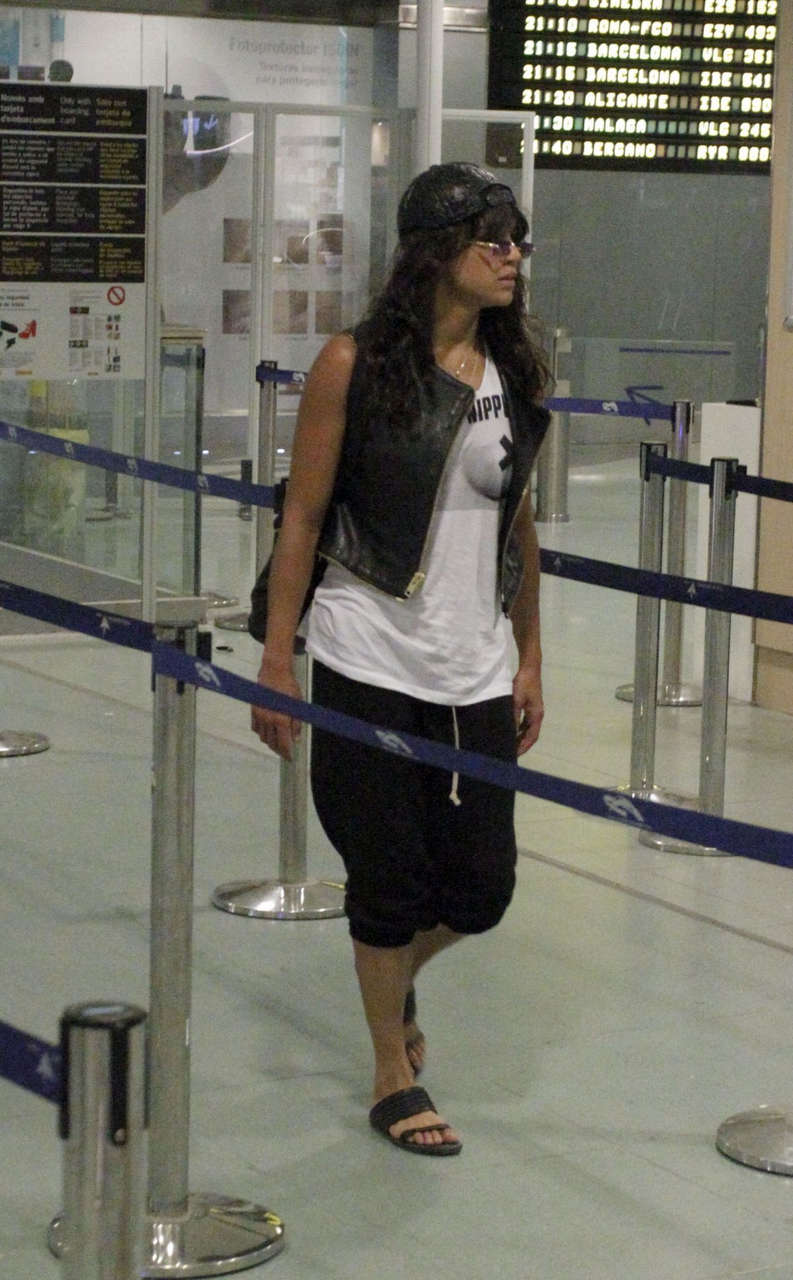 Michelle Rodriguez Airport Ibiza