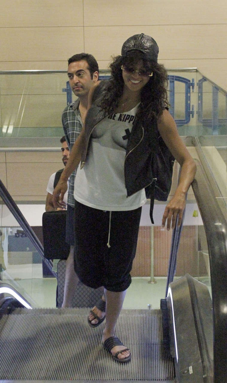Michelle Rodriguez Airport Ibiza