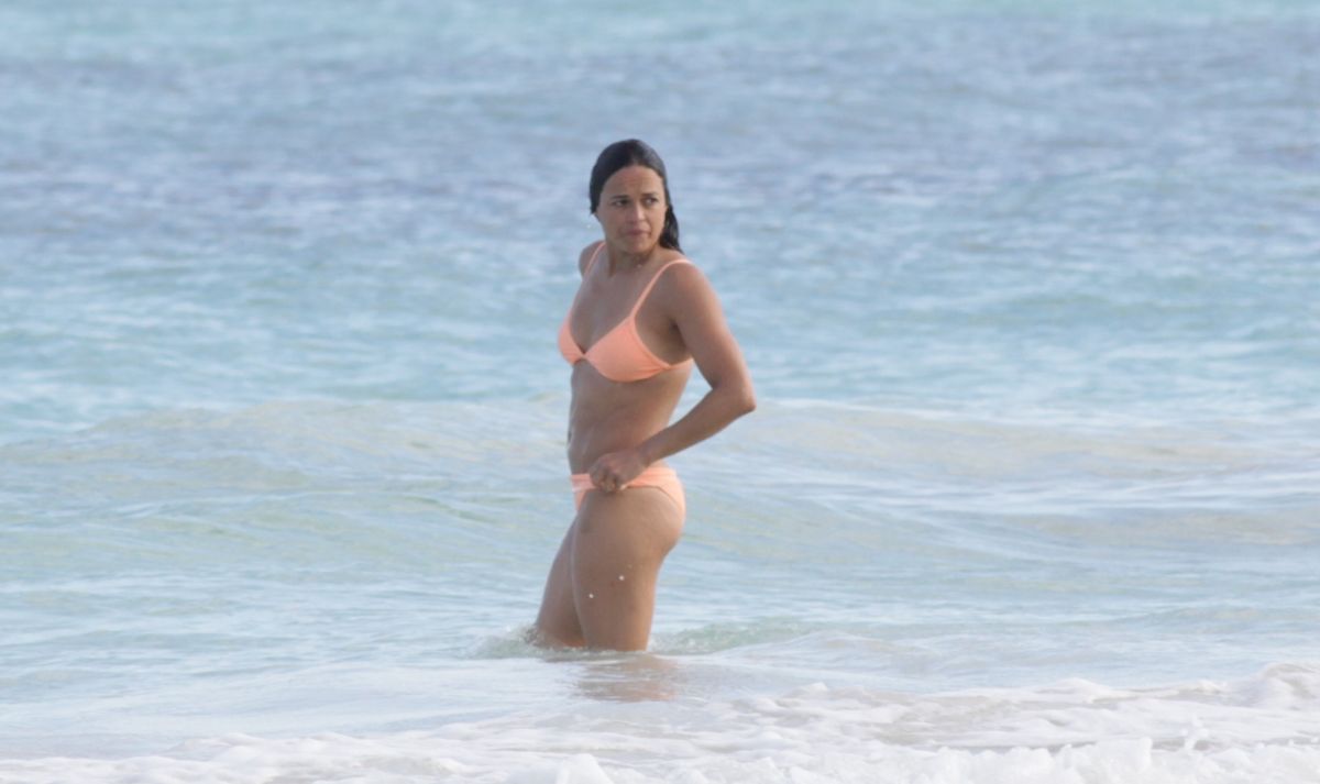 Michelle Rodriguez Bikini Beach Mexico