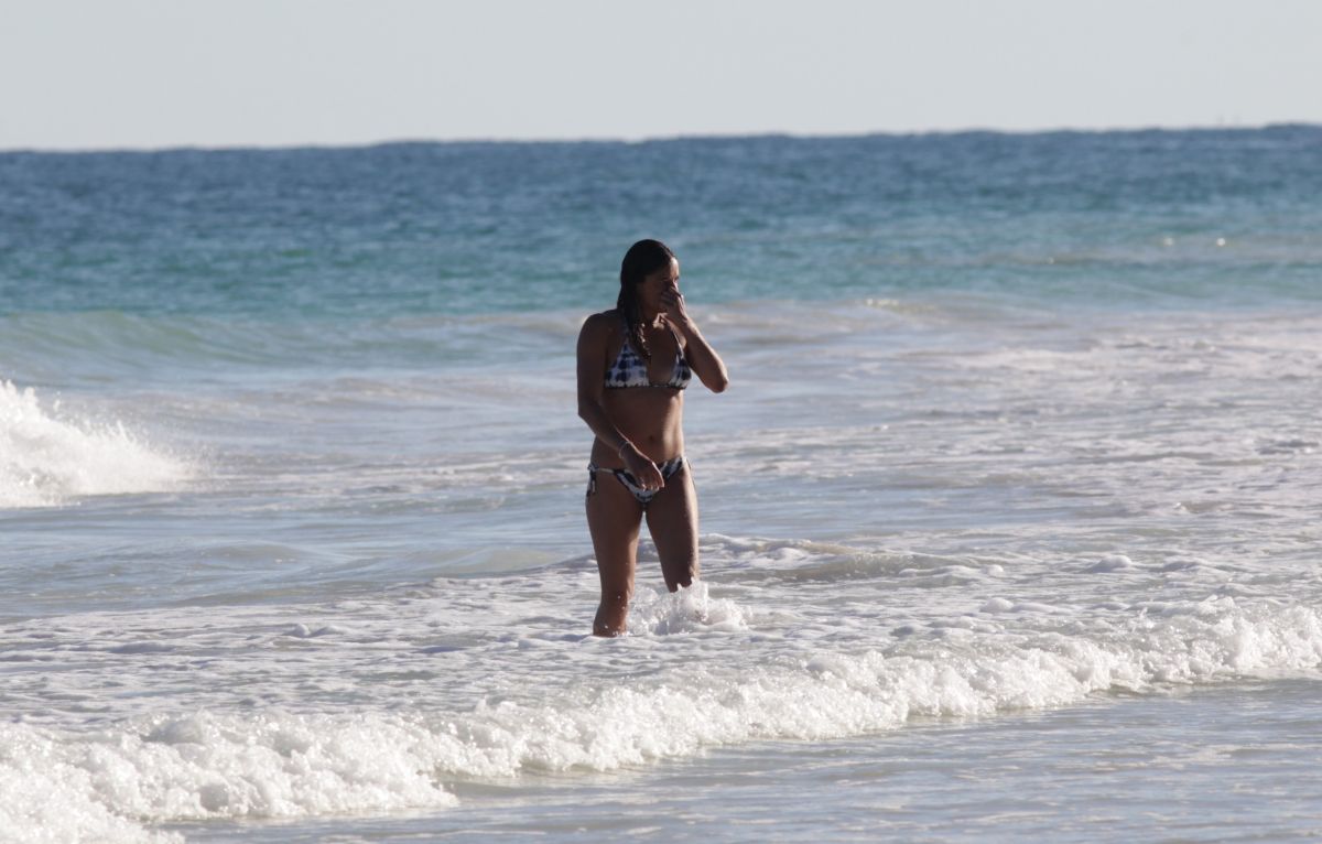 Michelle Rodriguez Bikini Beach Tulum