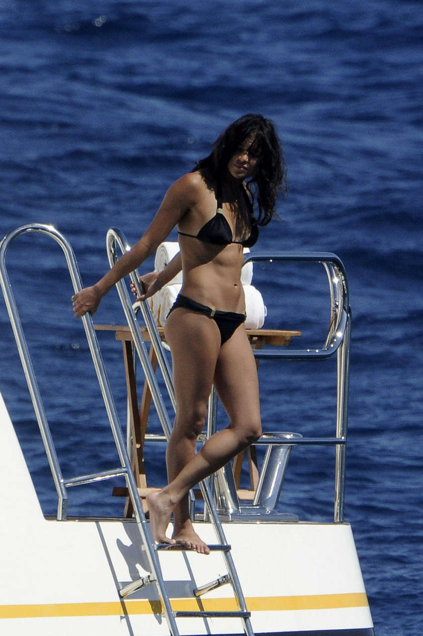 Michelle Rodriguez Bikini Yacht Sardinia