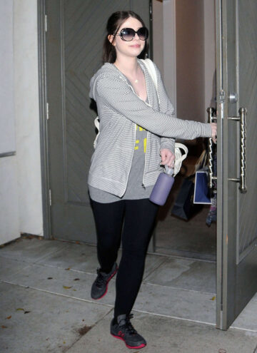Michelle Trachtenberg Leaving Gym Los Angeles