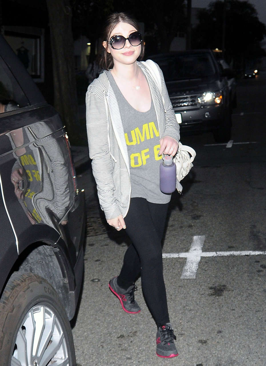 Michelle Trachtenberg Leaving Gym Los Angeles