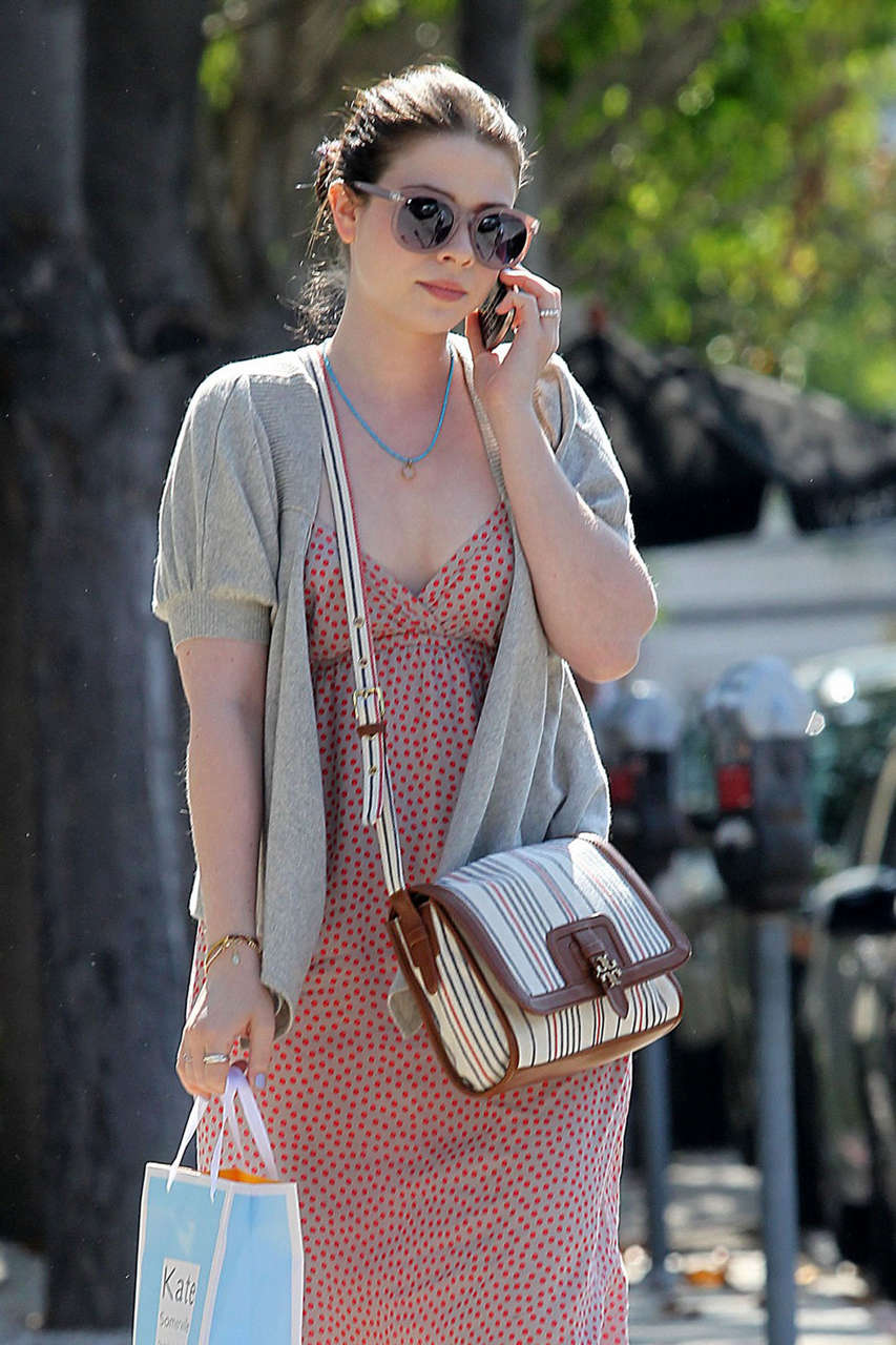 Michelle Trachtenberg Leaving Kate Sommerville Spa Los Angeles
