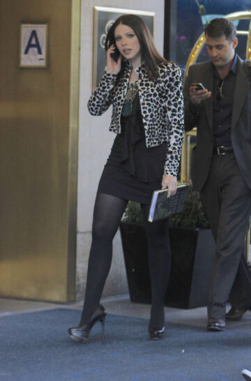 Michelle Trachtenberg Set Gossip Girl New York