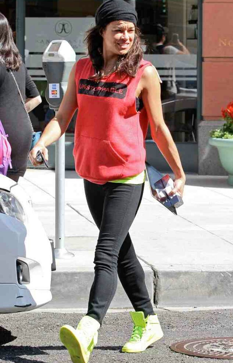 Michlle Rodriguez Out About Beverly Hills