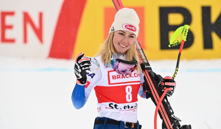 Mikaela Shiffrin Women S Super G Race Audi Fis Alpine Ski World Cup St Moritz (7 photos)