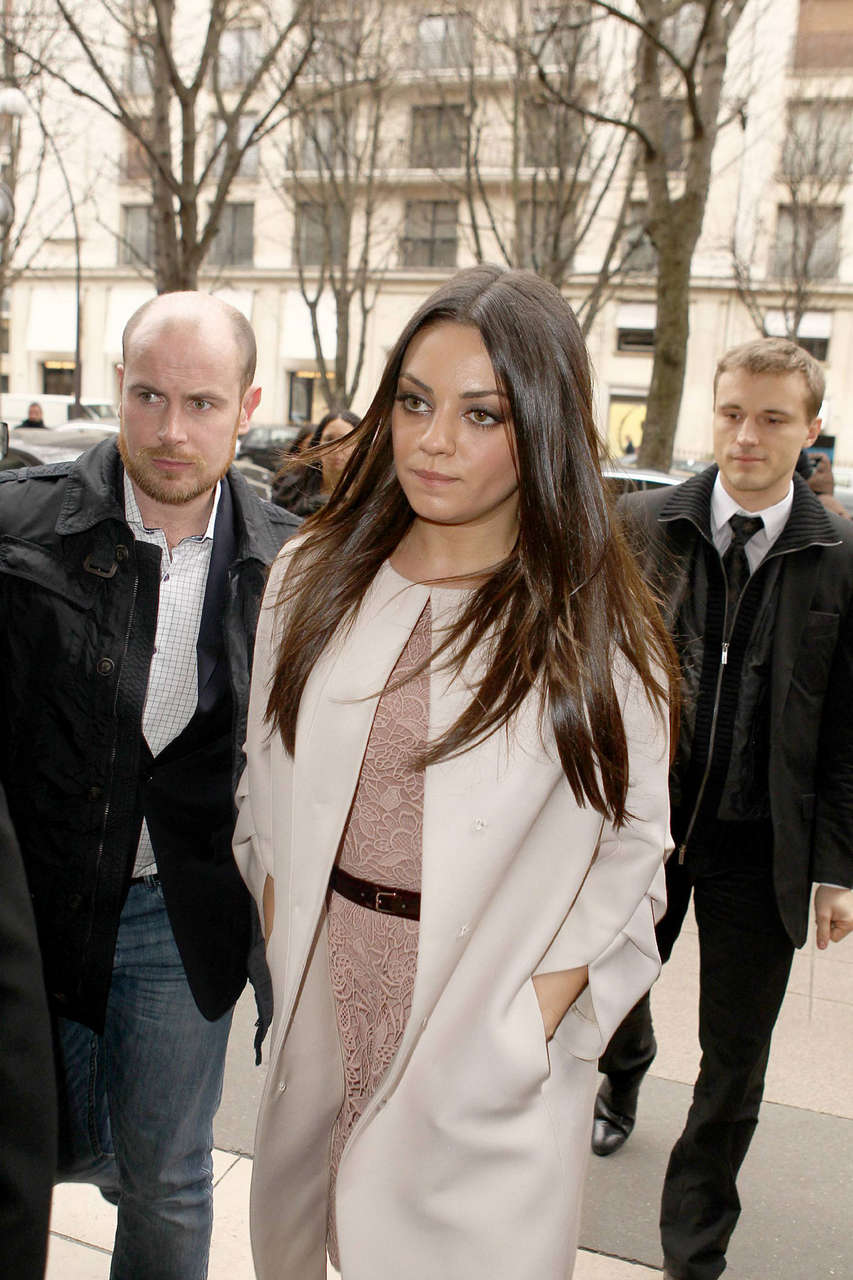 Mila Kunis Christian Dior Fashion Show Paris