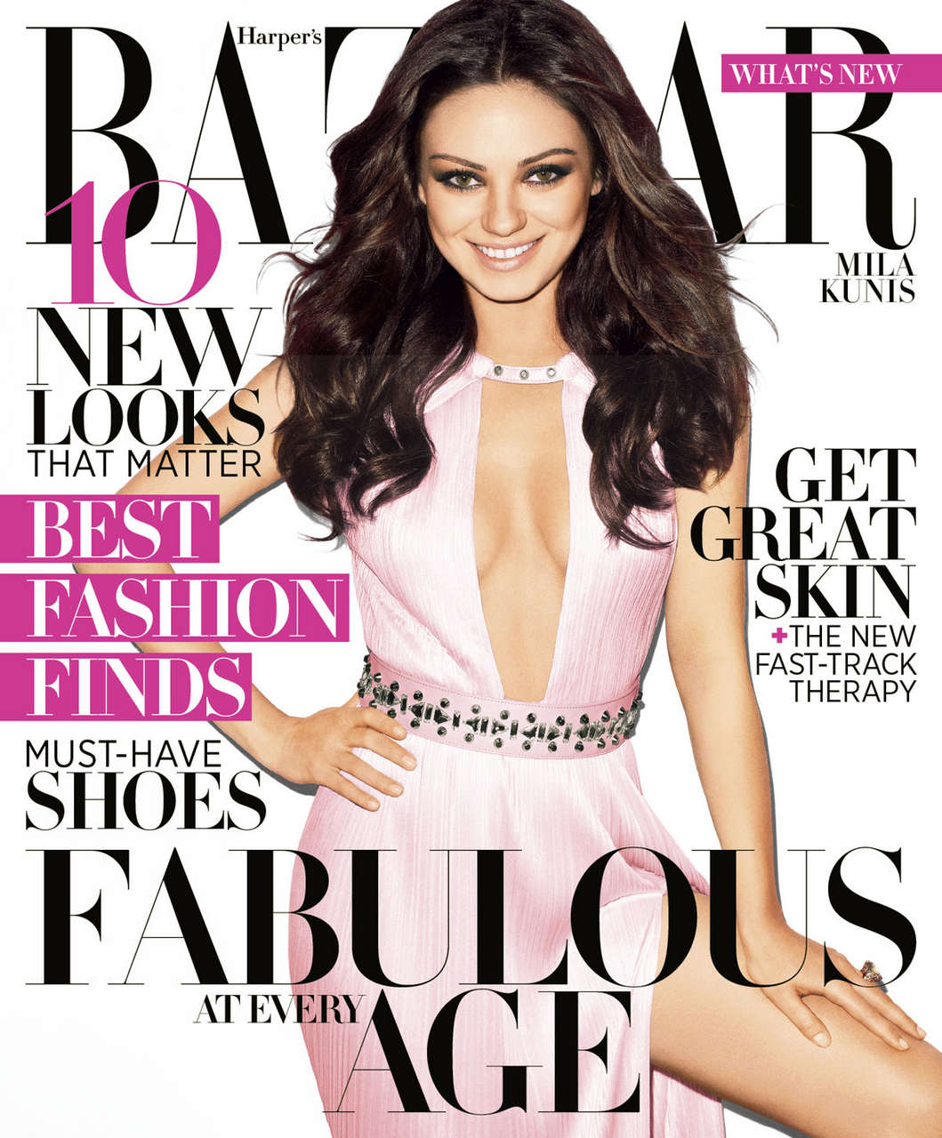 Mila Kunis Harpers Bazaar Magazine April 2012 Issue