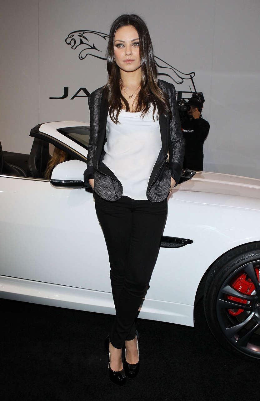 Mila Kunis Jaguar Land Rover Preview For 2011 La Auto Show