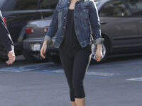 Mila Kunis Spandex Outside Coffee Bean Tea Leaf