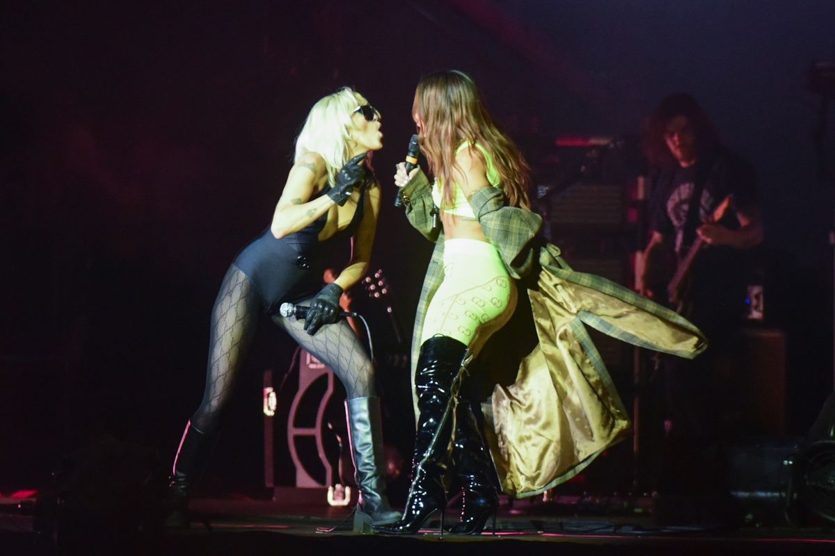 Miley Cyrus And Anitta Performs Lollapalooza Sao Paulo