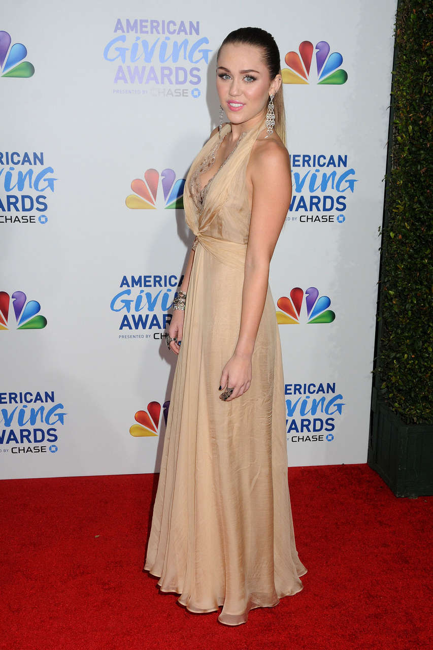 Miley Cyrus At 2011 American Giving Awards In Los Angeles