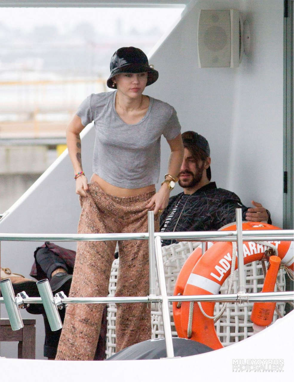 Miley Cyrus Boat Trip Waiheke Island