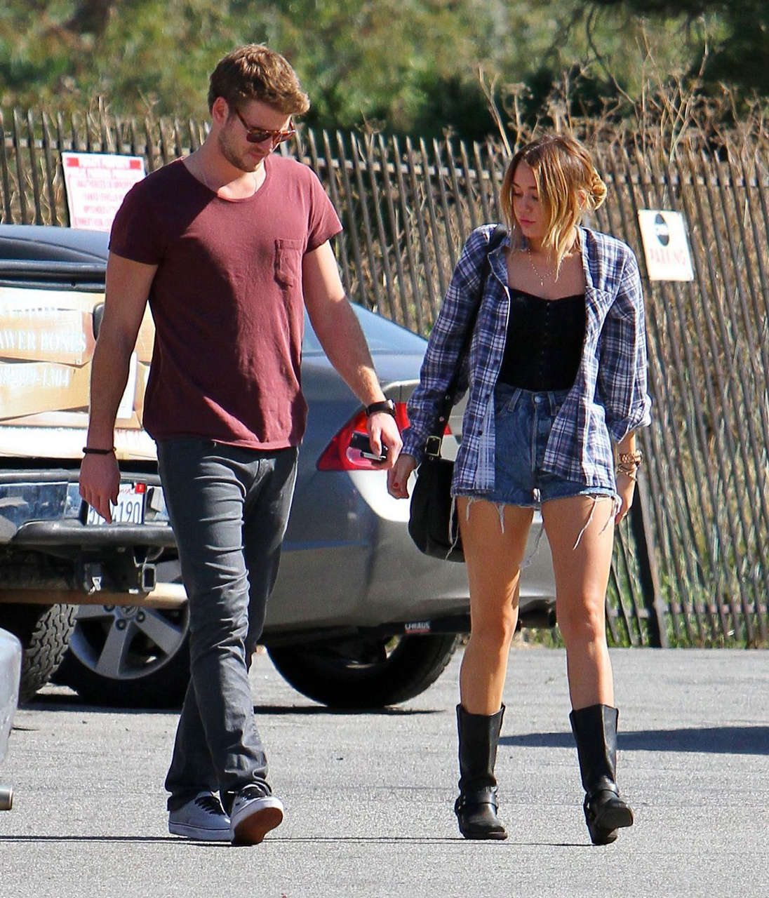 Miley Cyrus Corset Jean Shorts Hollywood