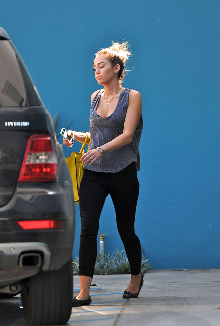 Miley Cyrus Leaves Pilates Class Hollywood