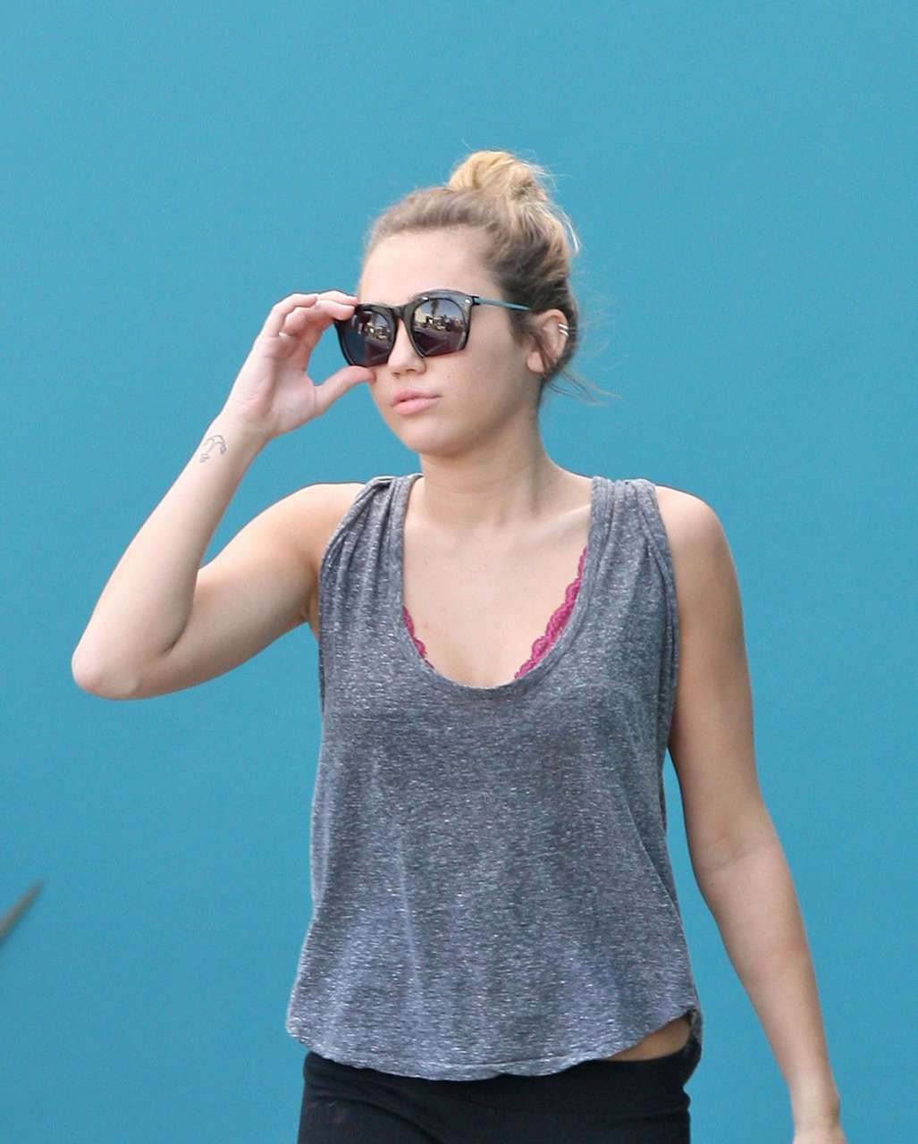 Miley Cyrus Leaves Pilates Class West Hollywood