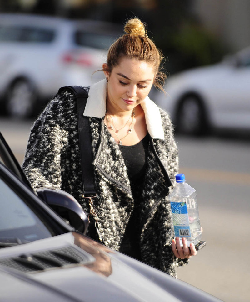 Miley Cyrus Leggy Candids Pet Store Studio City