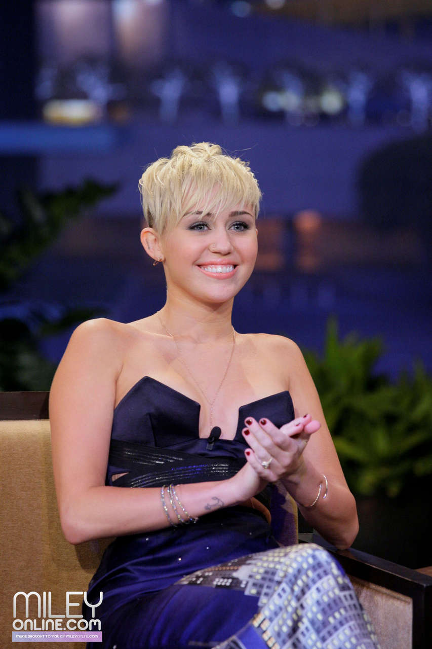 Miley Cyrus On Tonight Show Jay Leno
