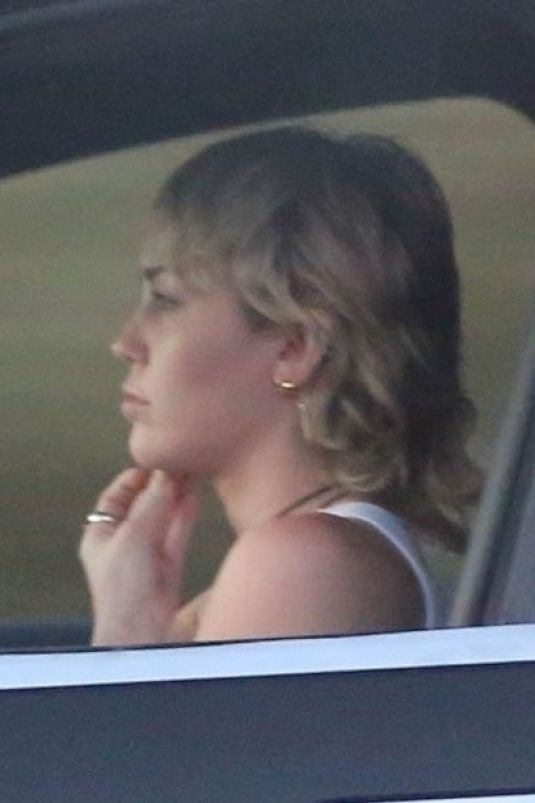 Miley Cyrus Out Driving Los Angeles
