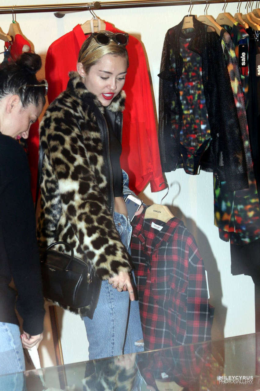 Miley Cyrus Out Shopping Buenos Aires