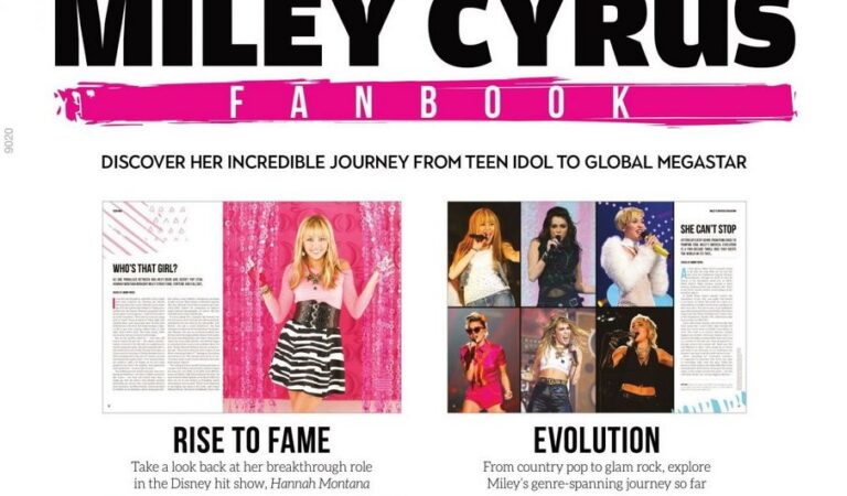 Miley Cyrus The Miley Cyrus Fanbook January (75 photos)