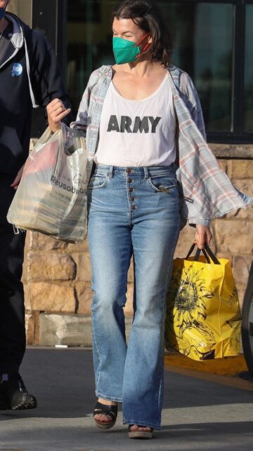 Milla Jovovich Out Shopping Los Feliz