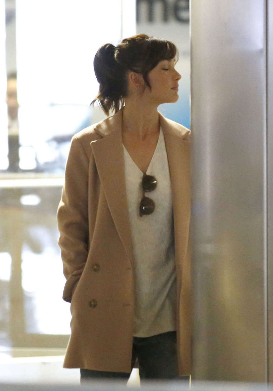 Minka Kelly Arrives Los Angeles International Airport