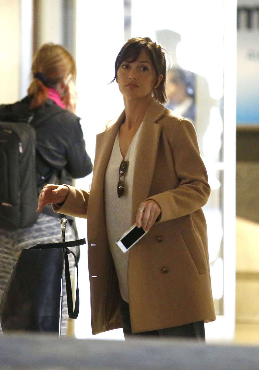 Minka Kelly Arrives Los Angeles International Airport
