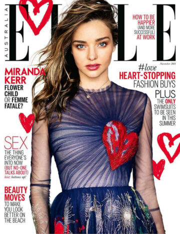 Miranda Kerr Elle Magazine Australia November 2014 Issue