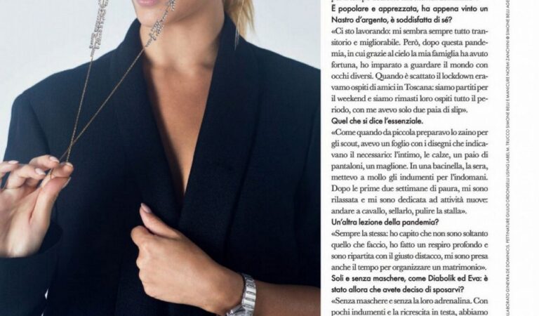 Miriam Leone Elle Magazine Italy December (5 photos)