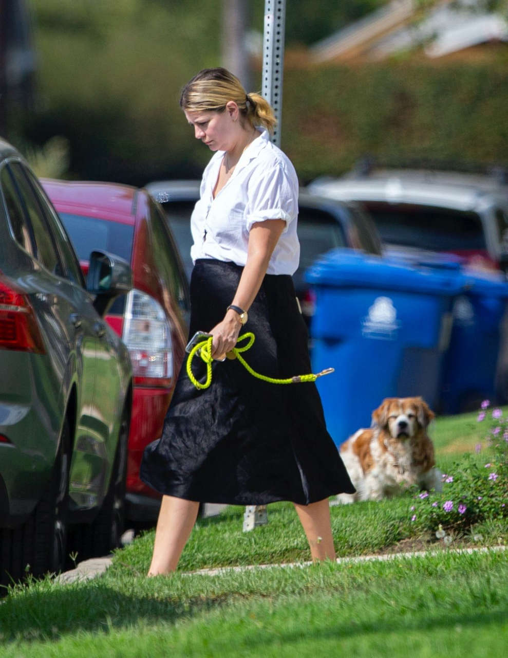 Mischa Barton Out With Her Dog Los Angeles