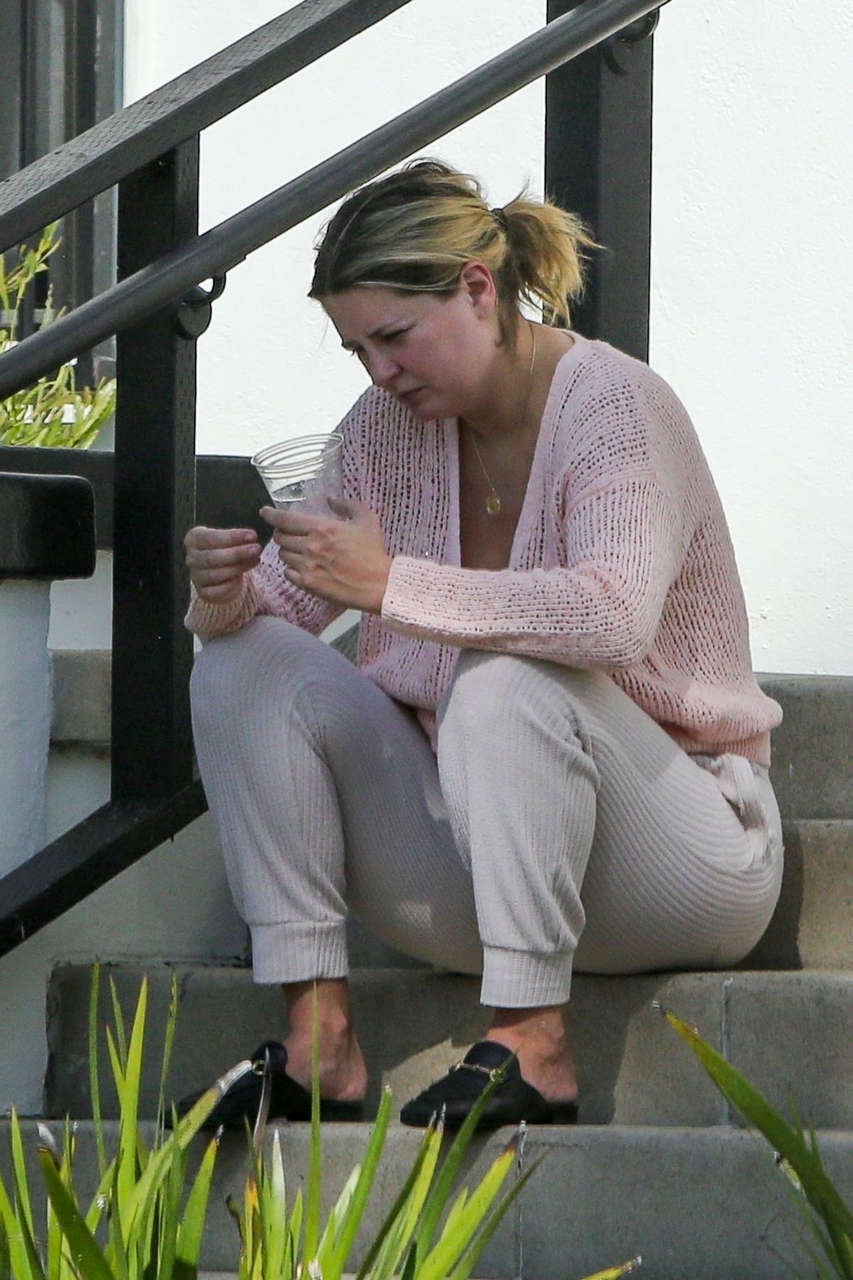 Mischa Barton Outside Her Home Los Angeles