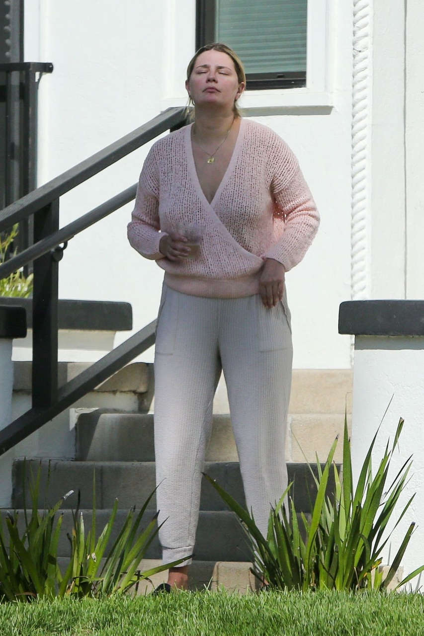 Mischa Barton Outside Her Home Los Angeles