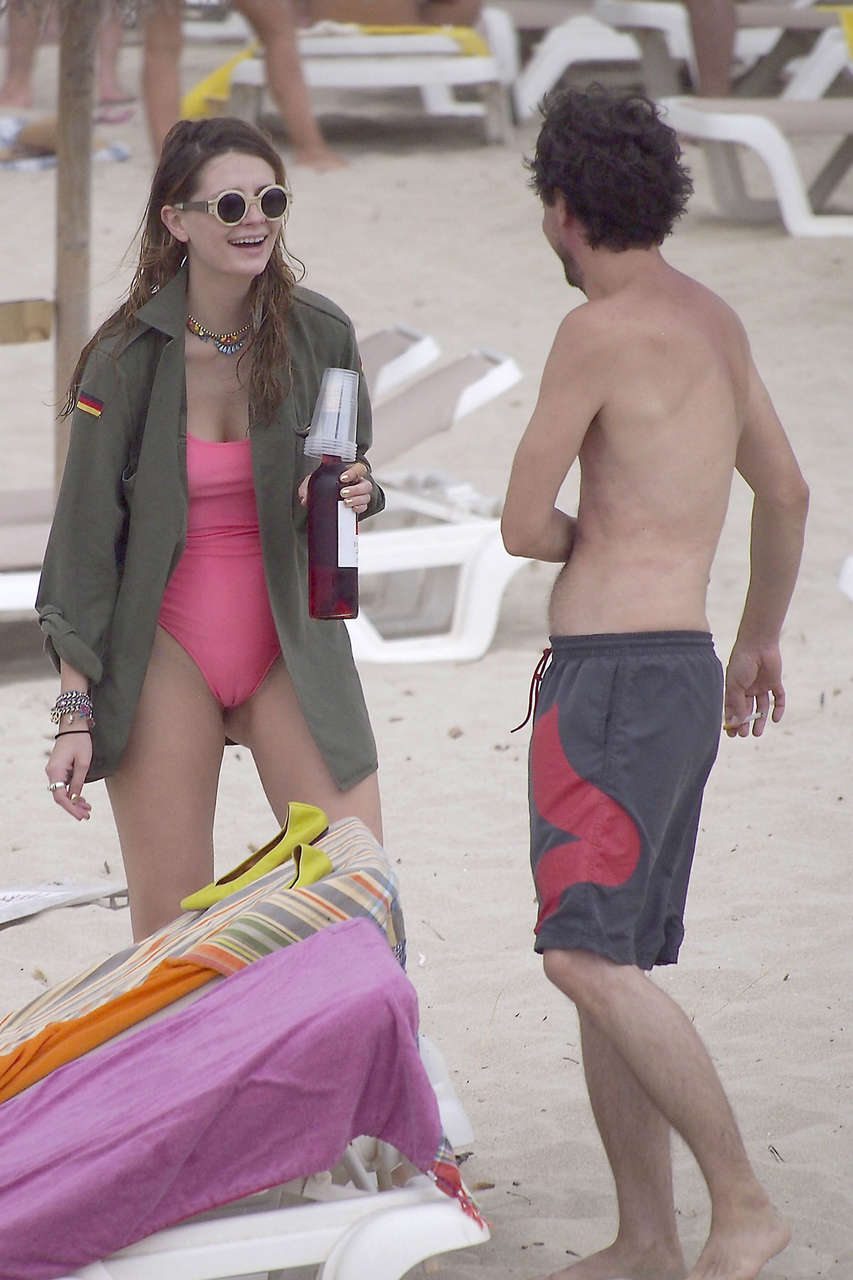 Mischa Barton Swimsuit Beach Ibiza