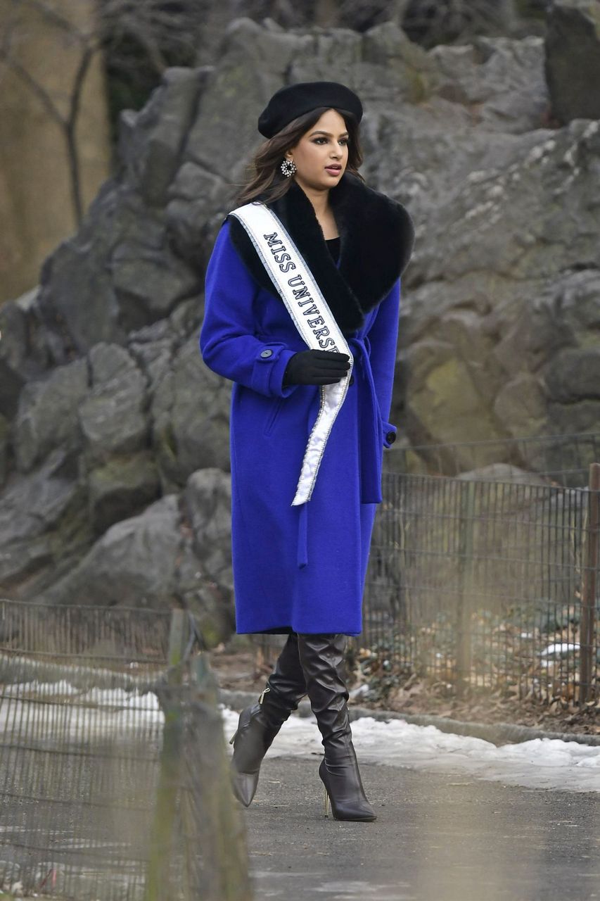 Miss Universe 2022 Harnaaz Sandhu Press Photoshoot New York