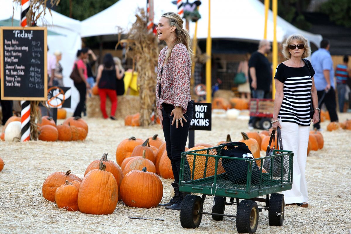 Molly Sims Mr Bones Pumpkin Patch West Hollywood