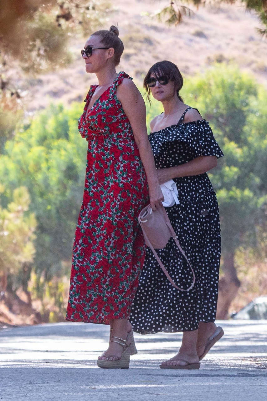Monica Bellucci Out Vacation Greece