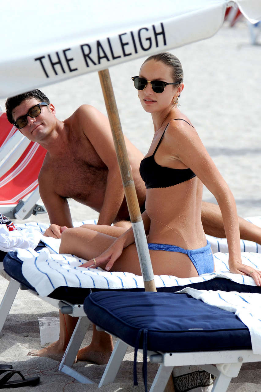 More Pictures Candice Swanepoel Bikini Beach Miami