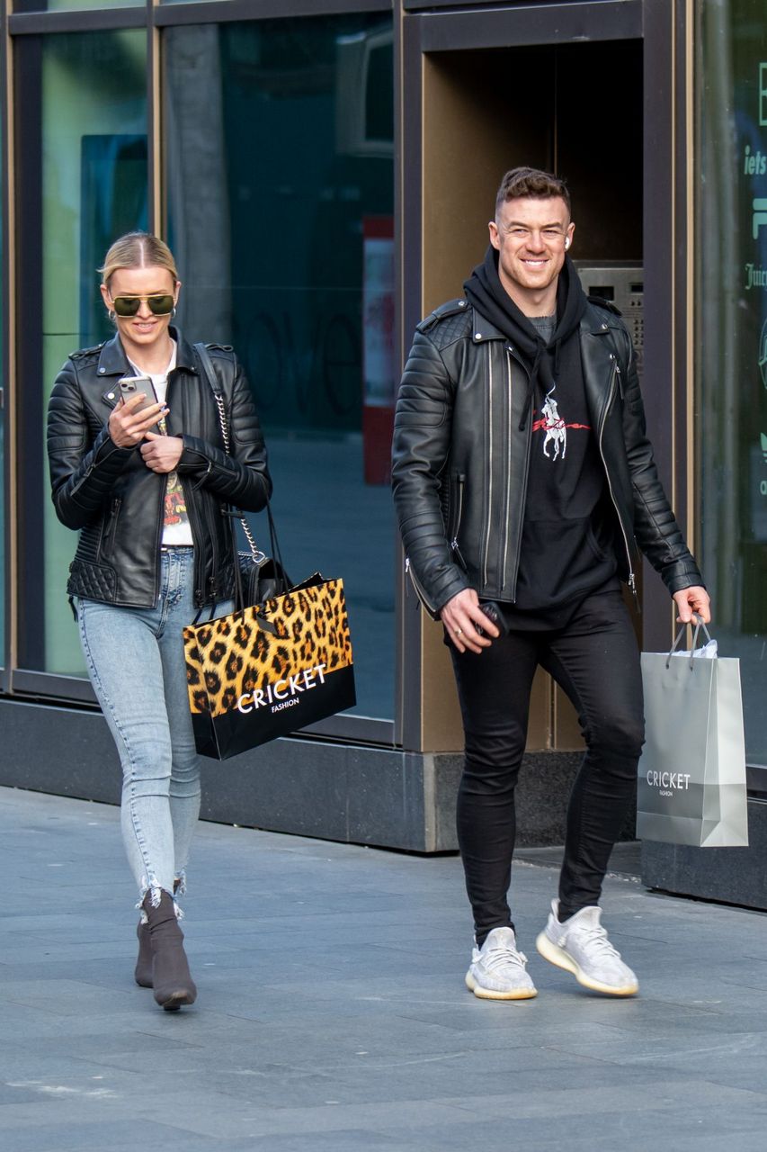 Nadiya Bychkova And Kai Widdrington Out Shopping Liverpool